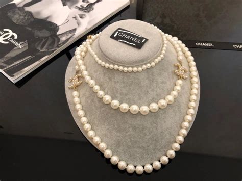 chanel pearl earrings replica|chanel copy necklace.